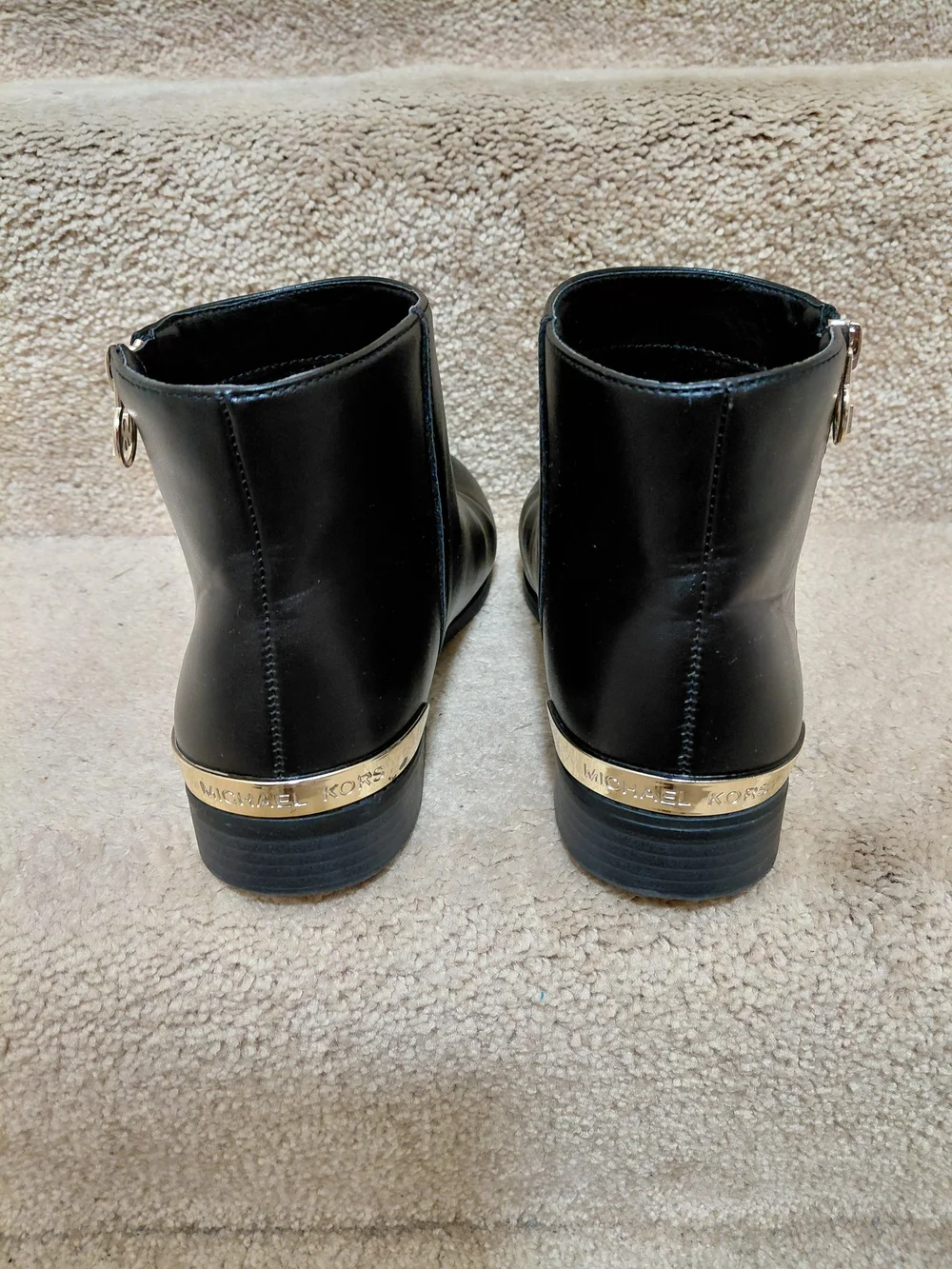 Michael Kors Black Leather Ankle Boot